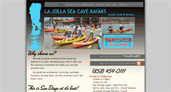 Desktop Screenshot of lajollaseacavekayaks.com